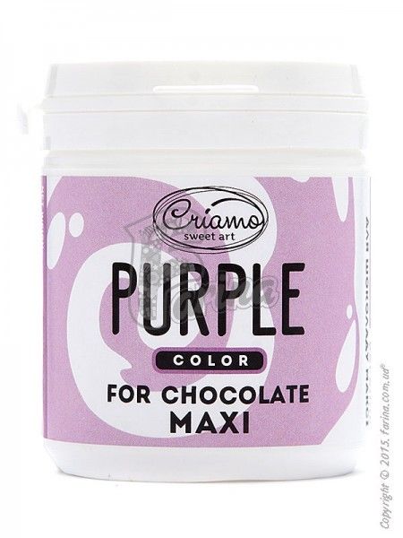 Краситель пищевой для шоколада Criamo Пурпурный/Purple maxi 160g< фото цена